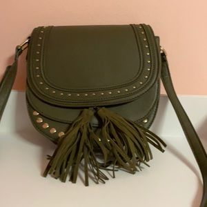 Green and gold purse